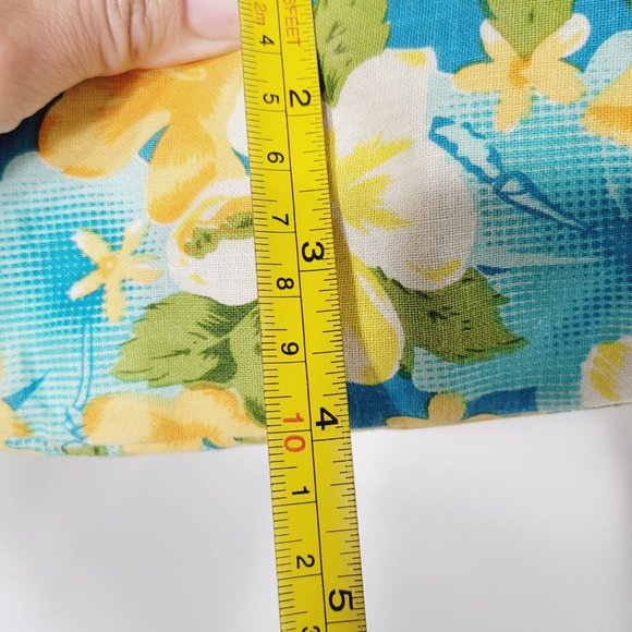 Retro Floral Shoulder Bag Woven Straw Dual Handle Lined Tropical Hawaiian Wicker - Picture 8 of 11